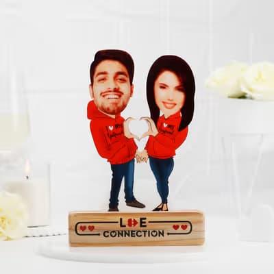 Cozy Couple Personalized Caricature
